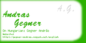 andras gegner business card